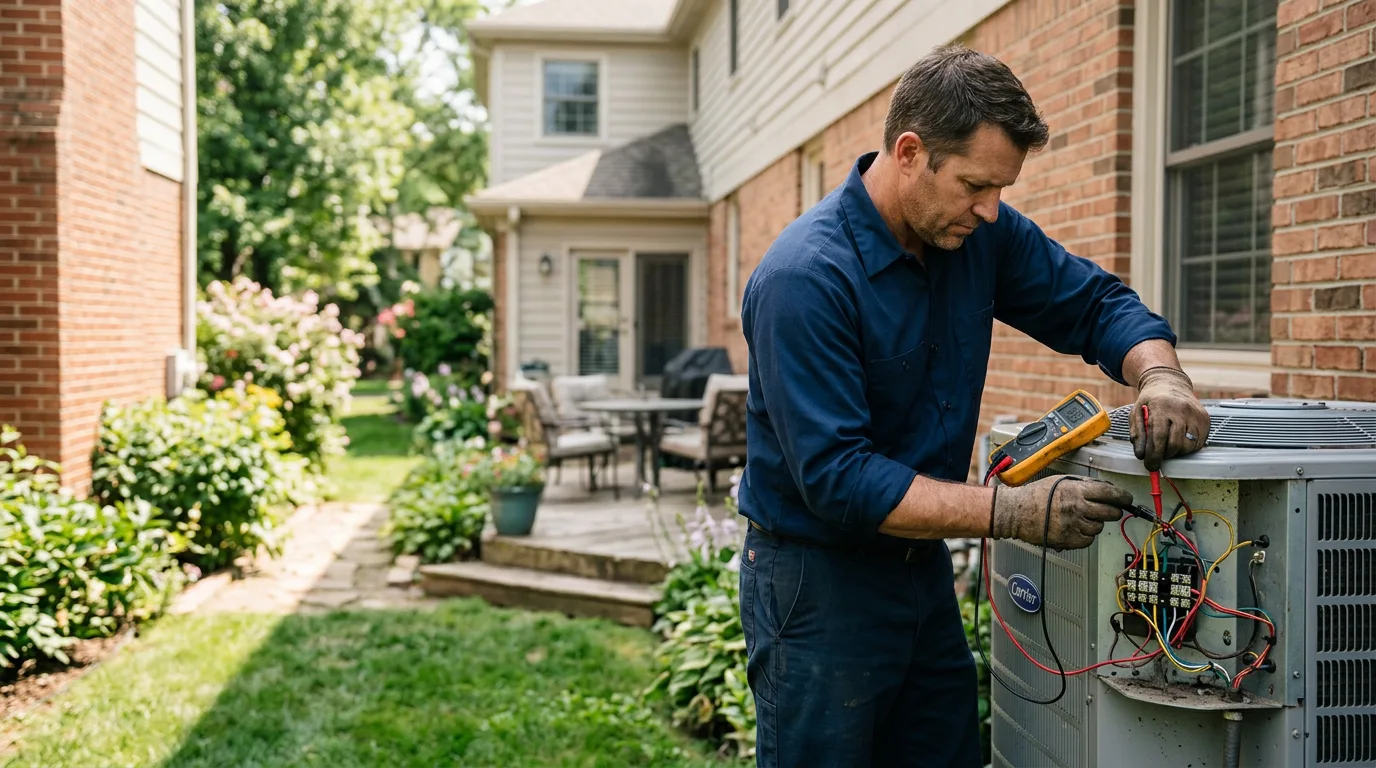 HVAC technician working near Calistoga, CA